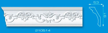 Плинтус потолочный 210514 Формат 2м (24)