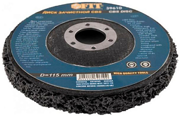 Диск зачистной полимерный 125мм синий FIT 39612