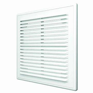 Решетка вентиляционная 1825Р белая, АБС 183х253 ERA