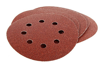 Круги шлифовальные FIT, алюм.-оксид. перф. на липучке 125мм Р100 39665