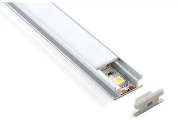 Профиль встраиваемый напольный алюминиевый для LED ленты (8mm) LL-2-ALP002 