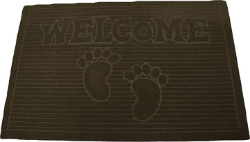 Коврик влаговпит.60*90 Welcome коричневый
