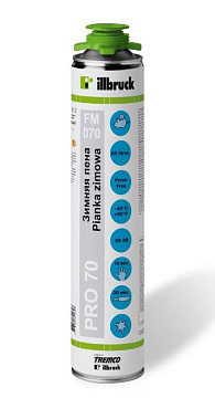 Пена монтажная ИЛЛФОАМ illbruck проф65-70 зима (880мл; 12шт)