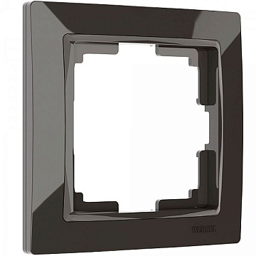Рамка WERKEL на 1 пост (серо-коричневый, basic) WL03-Frame-01 