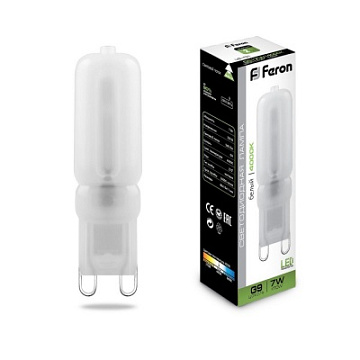 Лампа с/д FERON G9 LB-431 7W 230V 4000K