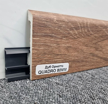 Плинтус напольный Winart PRO 80мм Дуб Орнетте (WP021) 2м (уп. - 20 шт.)