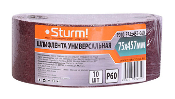 Круг шлифовальный velcro D75мм P60 10шт. Sturm! 9010-75-60