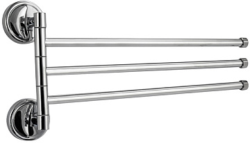 Держатель д/полотенца поворотный большой тройной САНАКС (1212)