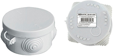 Коробка распр ОП 85х40мм, крышка, IP54, 4вх TDM