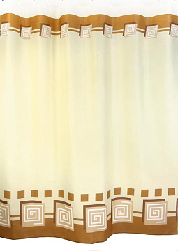 Штора для ванной комнаты тканевая "ZALEL" 180*200 1031 беж