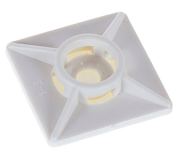 Площадка для хомута 27х27 белая (500)