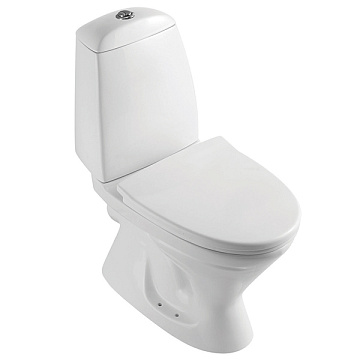 юУнитаз (компакт) AZARIO "AZ-2037-P" БЕЗОБОДКОВЫЙ, слив 3/6л., сиденье ПЛАСТИК МИКРОЛИФТ (AZ-2037-P)