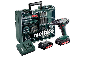 Аккумуляторный  винтоверт  Metabo  BS 18 B c  набором оснастки  602207880