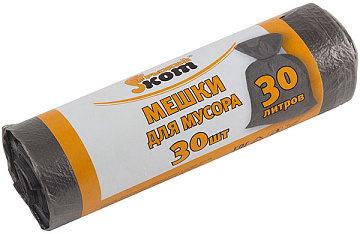 Мешок д/мусора 30л черный Рыжий кот 310370