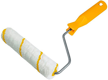 Мини-валик полиакриловый, длина 100мм, диаметр 35 мм, ворс 10мм, бюгель 6 мм 02734