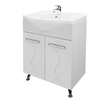 MIRSANT САНДРА 60 Тумба (2 двери) с умывальником БАЙКАЛ 60