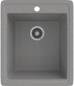 Мойка из искусственного мрамора MIXLINE ML-GMS18 415*470*190мм, ТЁМНО-СЕРЫЙ (309)