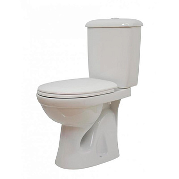 Унитаз (компакт) СТАРЫЙ ОСКОЛ СУПЕРКОМПАКТ стандарт белый ВЫПУСК В ПОЛ