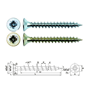 Саморез Универсальный SG 4,5х16 бел. (уп500шт)