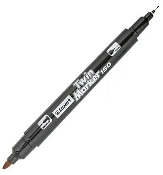 Маркер перманентный 0,7/1мм черный Luxor 3011