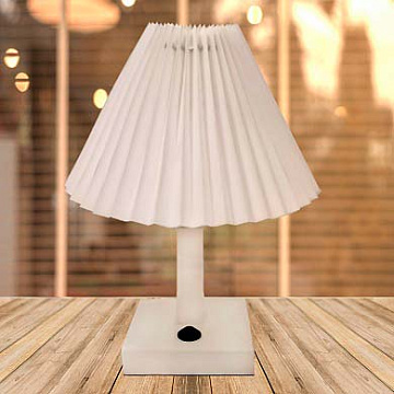Настольная лампа РОСТОК 2322W+101 WT белый абажур 