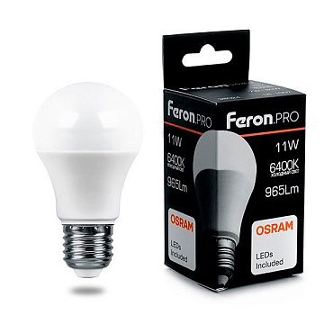 Лампа с/д FERON (11W) 230V E27 6400K, LB-1011