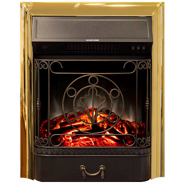 Электрический очаг REAL FLAME Majestic Lux Brass 610*500*230