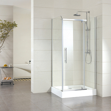 Душевое ограждение MIRSANT QUADRO (900*1200*1900) стекло прозрачное профиль хром (стекло 8мм)