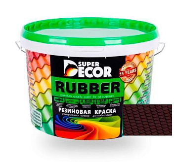 Краска резиновая SUPER DECOR №6 арабика 6 кг