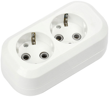 Колодка Smartbuy 2 гнезда c/з 16А/3,5кВт (SBE-16-2-00-Z)