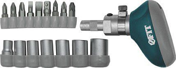 Отвертка FIT 16 бит, реверс, усил,корот. 56410