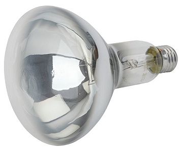 Лампа ИКЗ-220-250 (15) R127 Е27 красная калаш