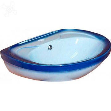 Умывальник ROSA ЛИРА с отверстием СИНИЙ