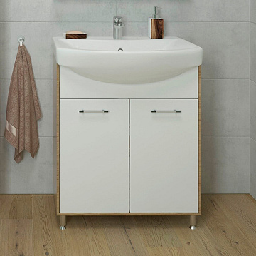 EVAGOLD "NATURA" 65 Тумба(в разборе) c Умывальником ЭЛЕГАНС-65