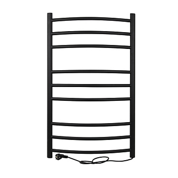 юПолотенцесушитель электрический  "BRIMIX КЛАССИК-ПРЕМИУМ-ДУГА" 885*540 120W ЧЕРНЫЙ (BK109AW9s)