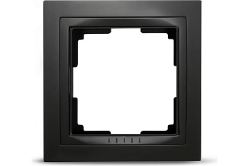 Рамка 1-я пластик черная "Нептун" (SBE-05b-Plastic-FR-1