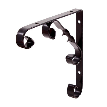 Кронштейн ОРНАМЕНТАЛ 150мм черный L7406BL