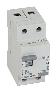 УЗО Legrand RX3 2п/63A/30мА AC 402026