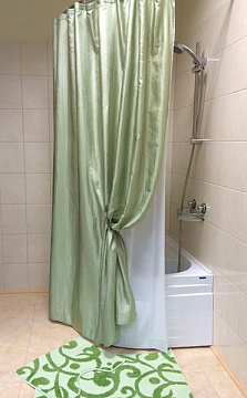 Штора для ванной двухслойная BATH Органза зелен. 180*200 NO WSV 025