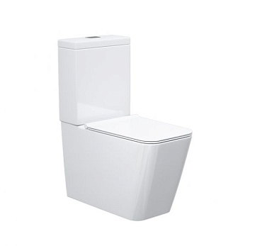 Унитаз (компакт) SOLE "CUBE 3" БЕЗОБОДКОВЫЙ сиденье МИКРОЛИФТ