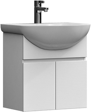 VIGO WING 500-2-0 Тумба подвес 2д белый с Умывальником БАЛТИКА-50 (tp.WIN.BAL.50.2D белый+1WH501701)