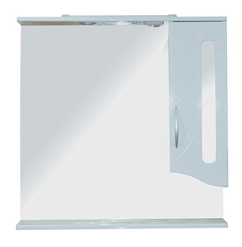 LORANTO МИЛЕНА-80 Зеркало-Шкаф (800*800*150) (ПРАВОЕ) Со светильником