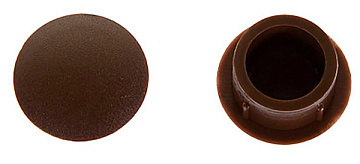 Заглушка под отверстие d10 тёмно коричневая (1000)