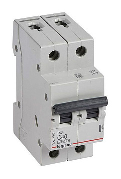 Выключатель автоматический LEGRAND RX3 2/40 C 4,5kA 419701