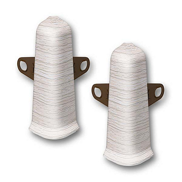 Угол наружный Деконика 85 мм Ясень Серый 253 (уп. - 25 шт.)