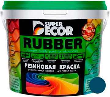 Краска резиновая SUPER DECOR №7 балтика  1 кг