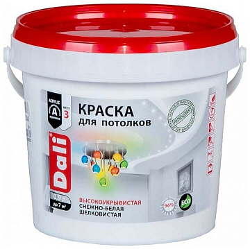 Краска DALI акрил. д/потолков 0,9 л (20904) (6шт/384шт)