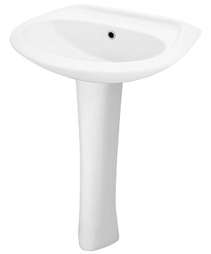 Раковина с пьедесталом SANTEK БРИЗ 60 без отверстия (1WH110463 1WH110595)