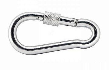 6 Карабин с фиксатором ЦИНК DIN5299D (100)