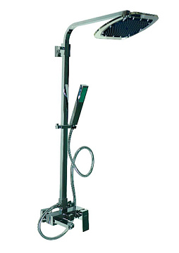 ююСмеситель со стойкой с тропическим душем с душевой лейкой (3096)